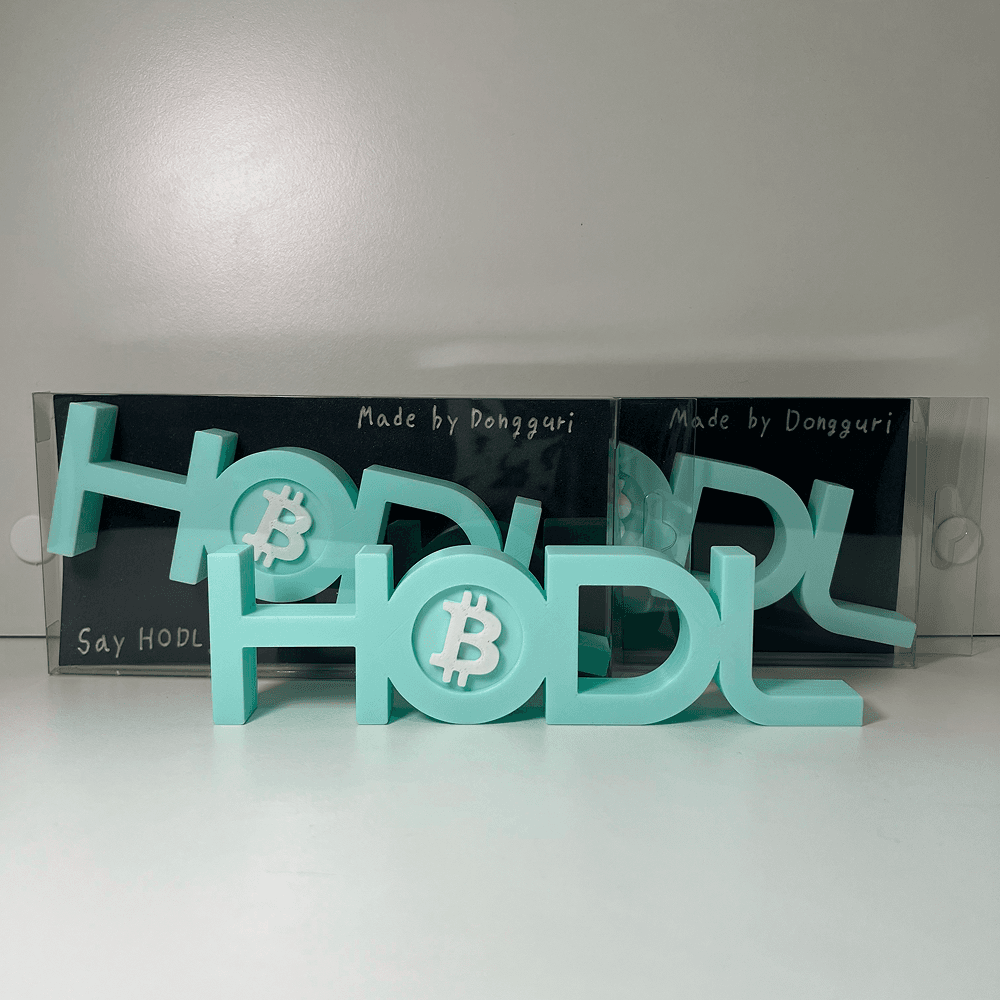 HODL Sign (sky blue) - 1