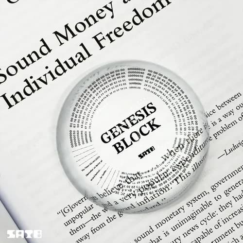 Genesis Block Paperweight - 1